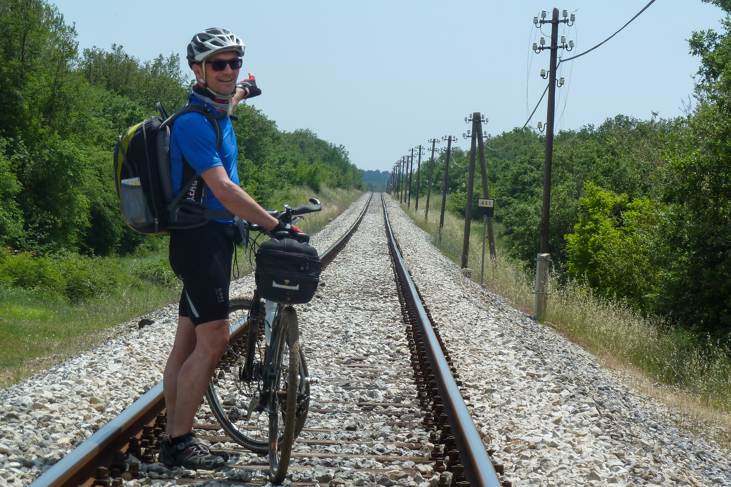 Auf den Gleisen der istrischen Bahnlinie